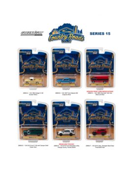 Country Roads / Release 15, 6pc Diecast Car Set 1/64 Diecast Model Cars by Greenlight 29850