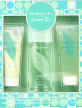 Green Tea Eau De Parfum Spray 3.3 Oz and Body Lotion 3.3 Oz and Shower Gel 3.3 Oz For Women
