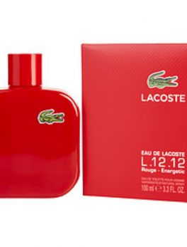 Lacoste Eau De Lacoste L.12.12 Rouge Energetic Edt Spray 3.3 Oz For Men