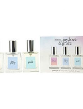 Philosophy Variety 3 Piece Variety With Live Joyously Eau De Parfum and Living Grace Edt and Falling In Love Edt And All Are Spray .5 Oz For Women