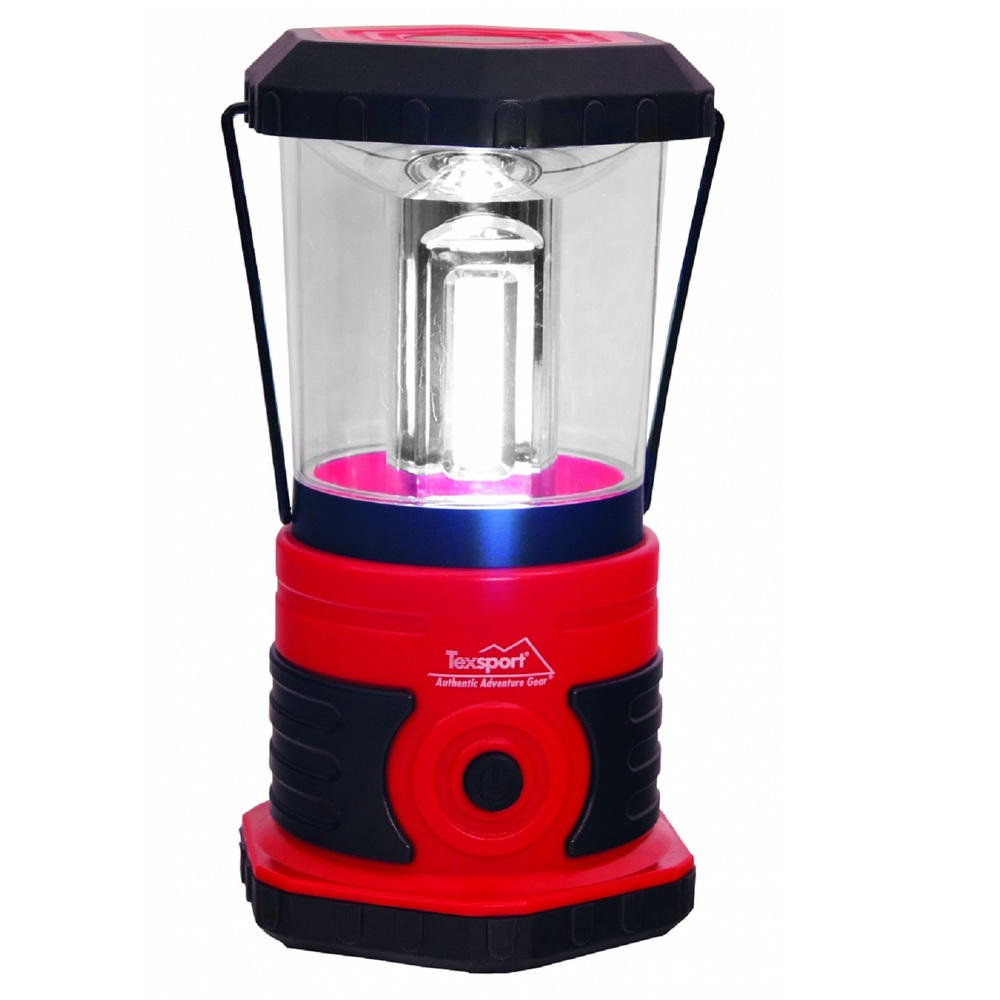 Texsport 600 Lumen LED Camp Lantern - Black Red
