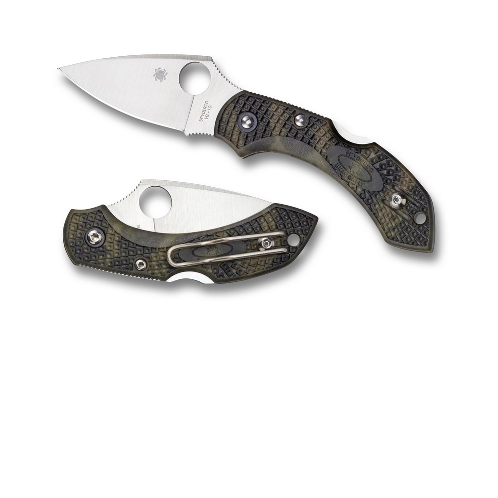 Spyderco Dragonfly 2 2.28 in Plain Green Zome FRN Handle