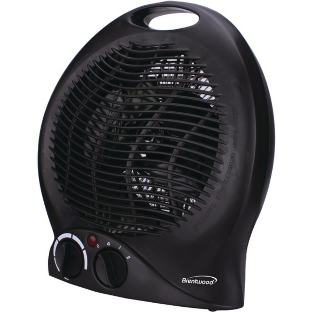 Brentwood Appliances H-F301BK Portable Electric Space Heater and Fan (Black)