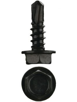 Install Bay HWHT812 .5" Hex Washer-Head Tek Screws, 500 pk