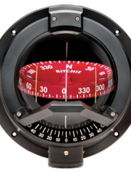 Ritchie BN-202 Navigator Compass - Bulkhead Mount - Black