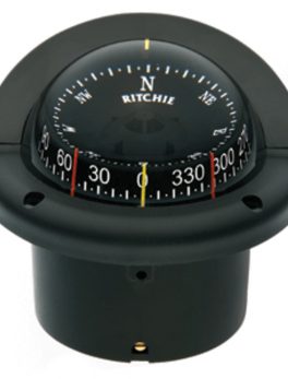 Ritchie HF-743 Helmsman Combidial Compass - Flush Mount - Black
