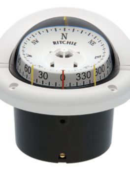 Ritchie HF-743W Helmsman Compass - Flush Mount - White