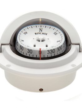 Ritchie F-83W Voyager Compass - Flush Mount - White
