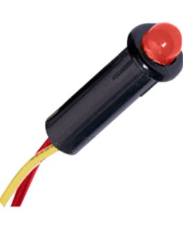 Paneltronics 5 and frasl;32" LED Indicator Light - 12-14VDC - Red