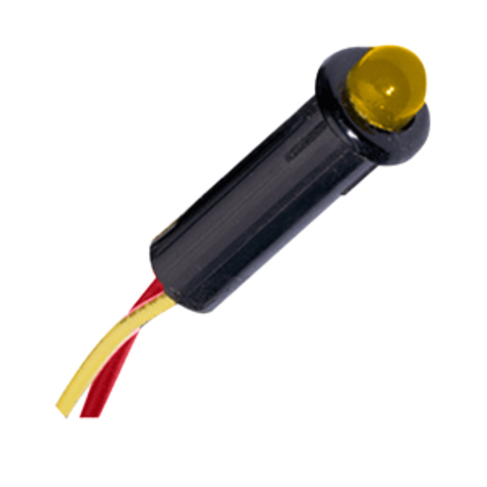 Paneltronics 5 and frasl;32" LED Indicator Light - 12-14VDC - Amber
