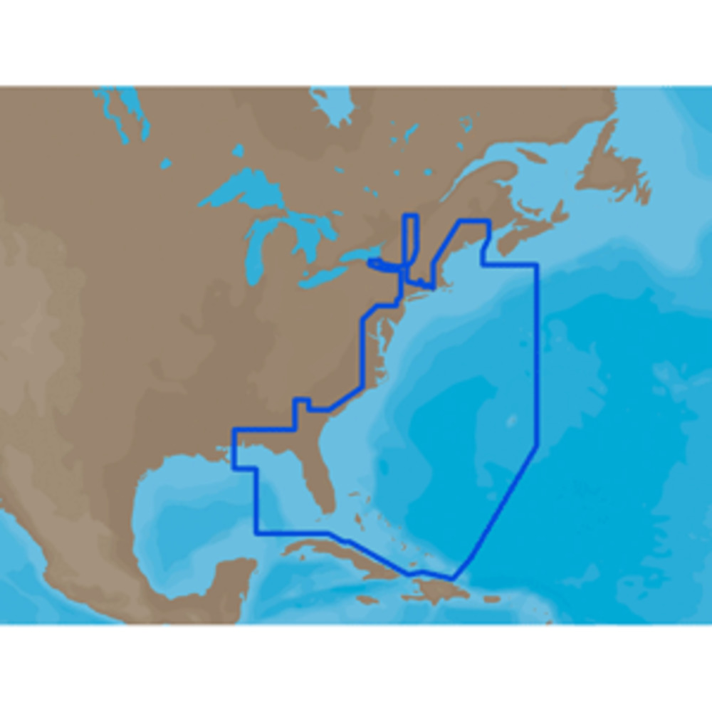 C-MAP MAX NA-M022 - U.S. East Coast and The Bahamas - C-Card