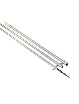 Lee's 12" MKII Bright Silver Pole w/Black Spike - 1 3/8" OD