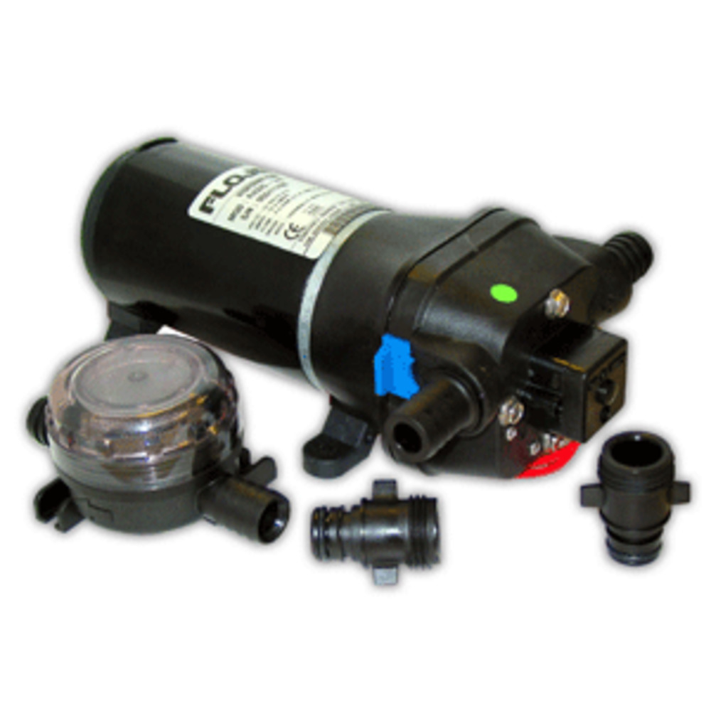 FloJet Heavy Duty Deck Wash Pump - 40psi/4.3GPM/12V w/Nozzle