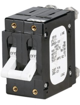 Paneltronics "C" Frame Magnetic Circuit Breaker - 60 Amp - Double Pole - White