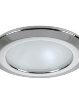 Quick Kor XP Downlight LED - 6W, IP66, Screw Mounted - Round Stainless Bezel, Round Warm White Light