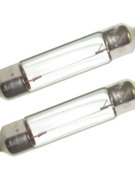 Perko Double Ended Festoon Bulbs - 12V, 10W, .74A - Pair