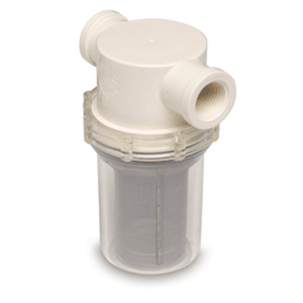 Shurflo by Pentair 1/2" Raw Water Strainer w/Bracket and amp; Fittings - 50 Mesh Screen