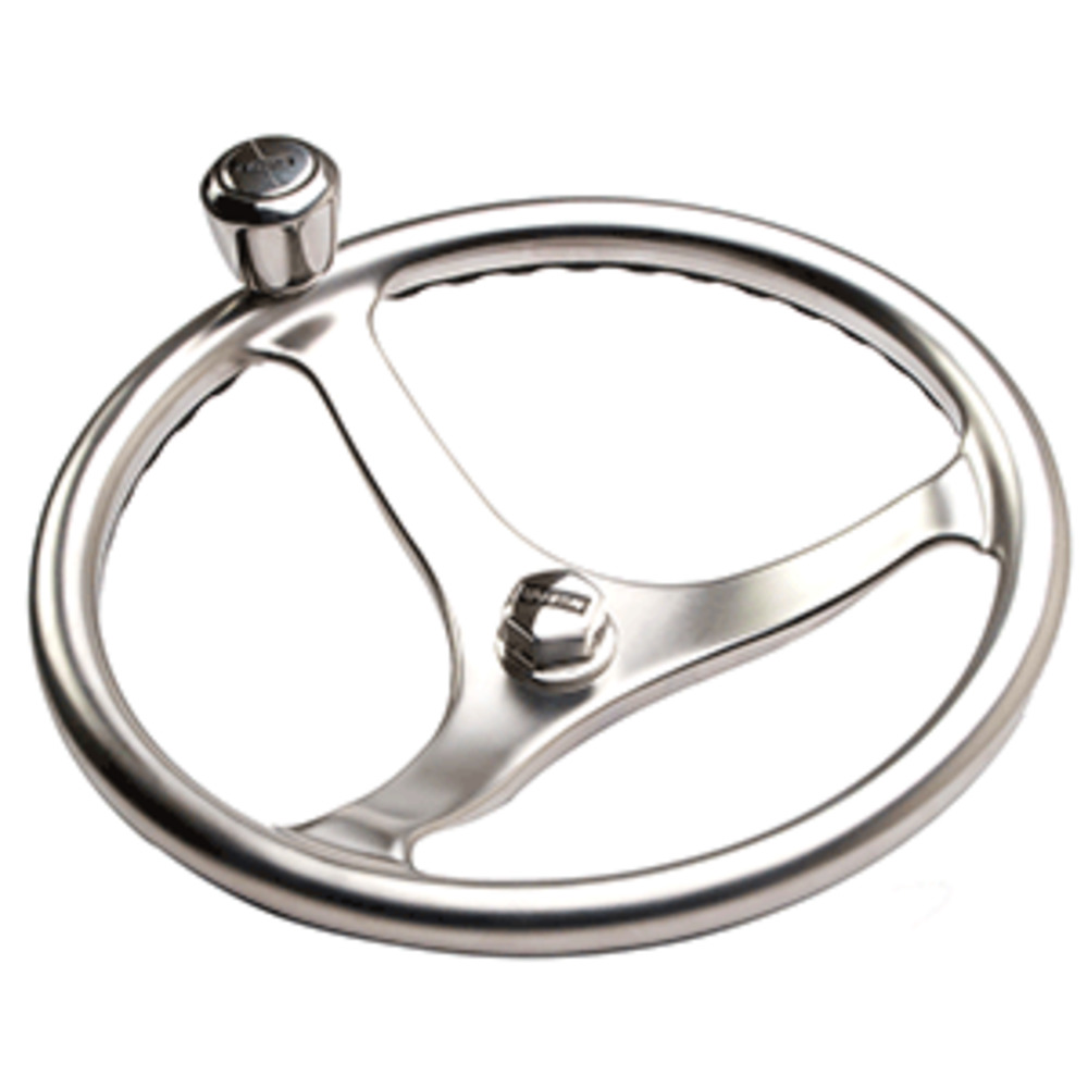Edson Satin Finish ComfortGrip Powerwheel - 14.5" w/Knob and amp; Nut