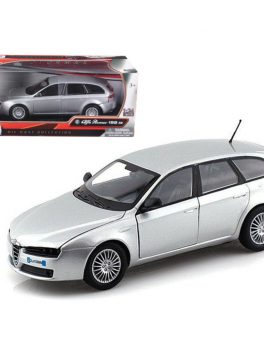 Alfa Romeo 159 SW Silver 1/24 Diecast Car Model by Motormax 73372s