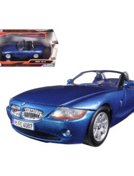 BMW Z4 Blue 1/24 Diecast Model Car by Motormax 73269bl