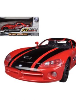 2003 Dodge Viper SRT-10 Red #8 GT Racing 1/24 Diecast Car Model by Motormax 73776r