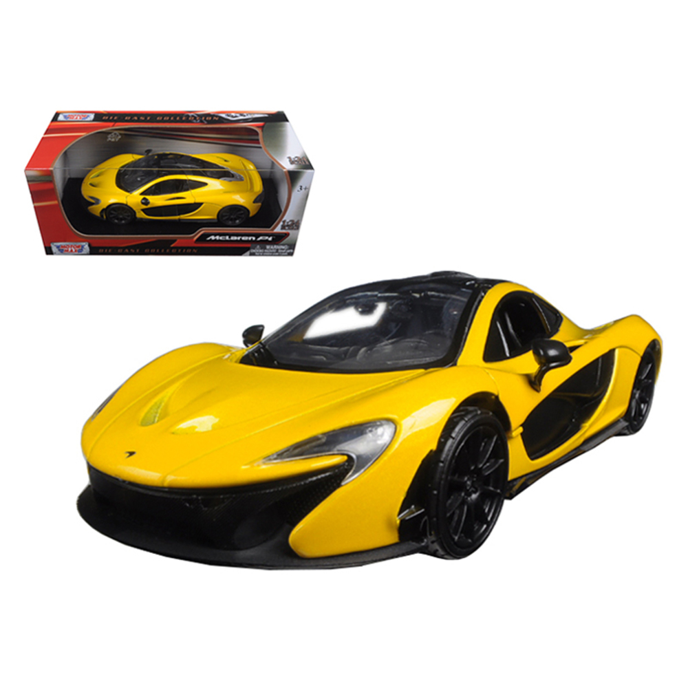McLaren P1 Yellow 1/24 Diecast Model Car by Motormax 79325y