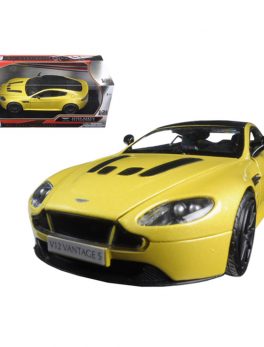 Aston Martin Vantage S V12 Yellow 1/24 Diecast Model Car by Motormax 79322y