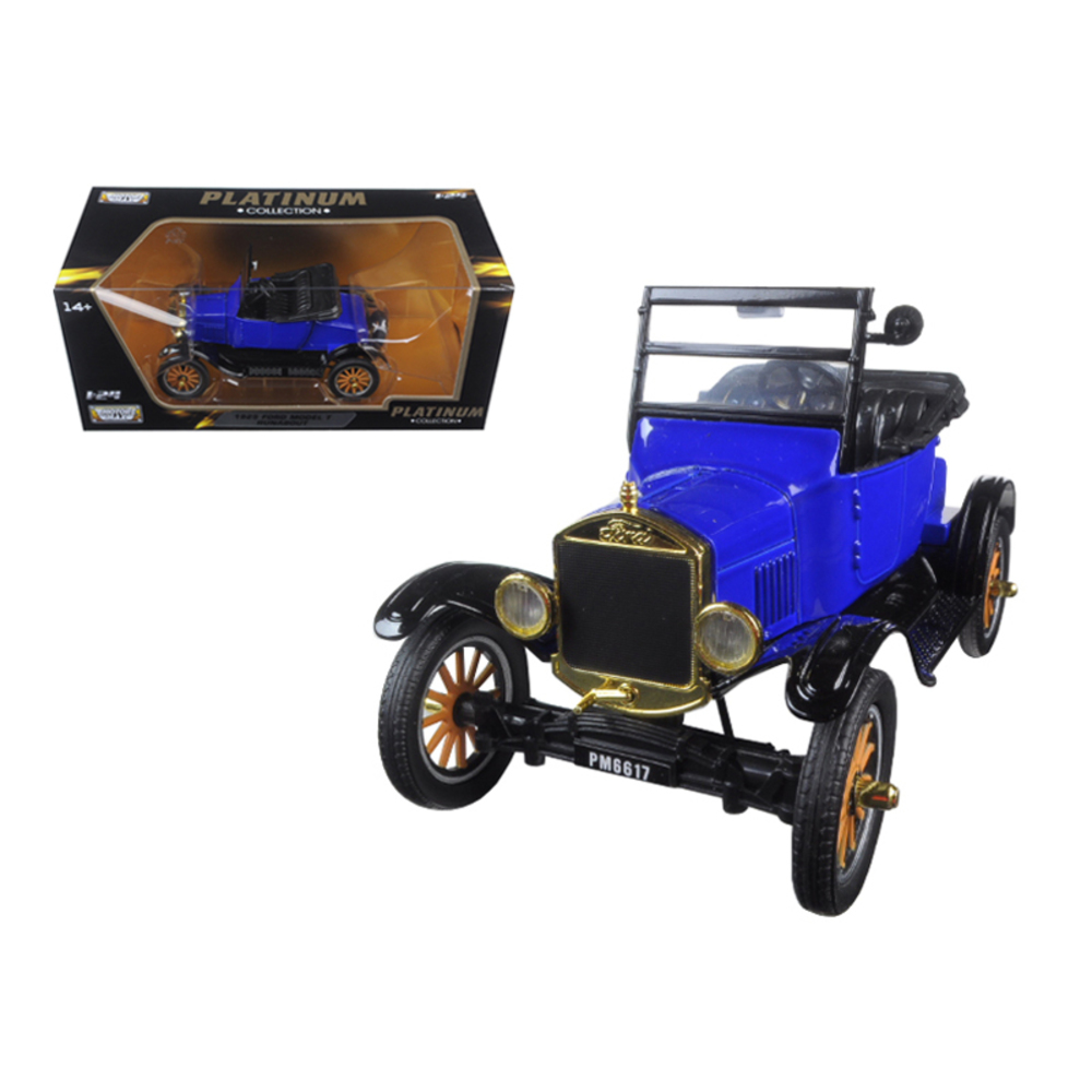 1925 Ford Model T Runabout Blue 1/24 Diecast Model Car by Motormax 79327bl