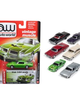 Autoworld Muscle Cars Release 5B Premium Licensed Set Of 6 Cars 1/64 Diecast Model Cars by Autoworld 64042B