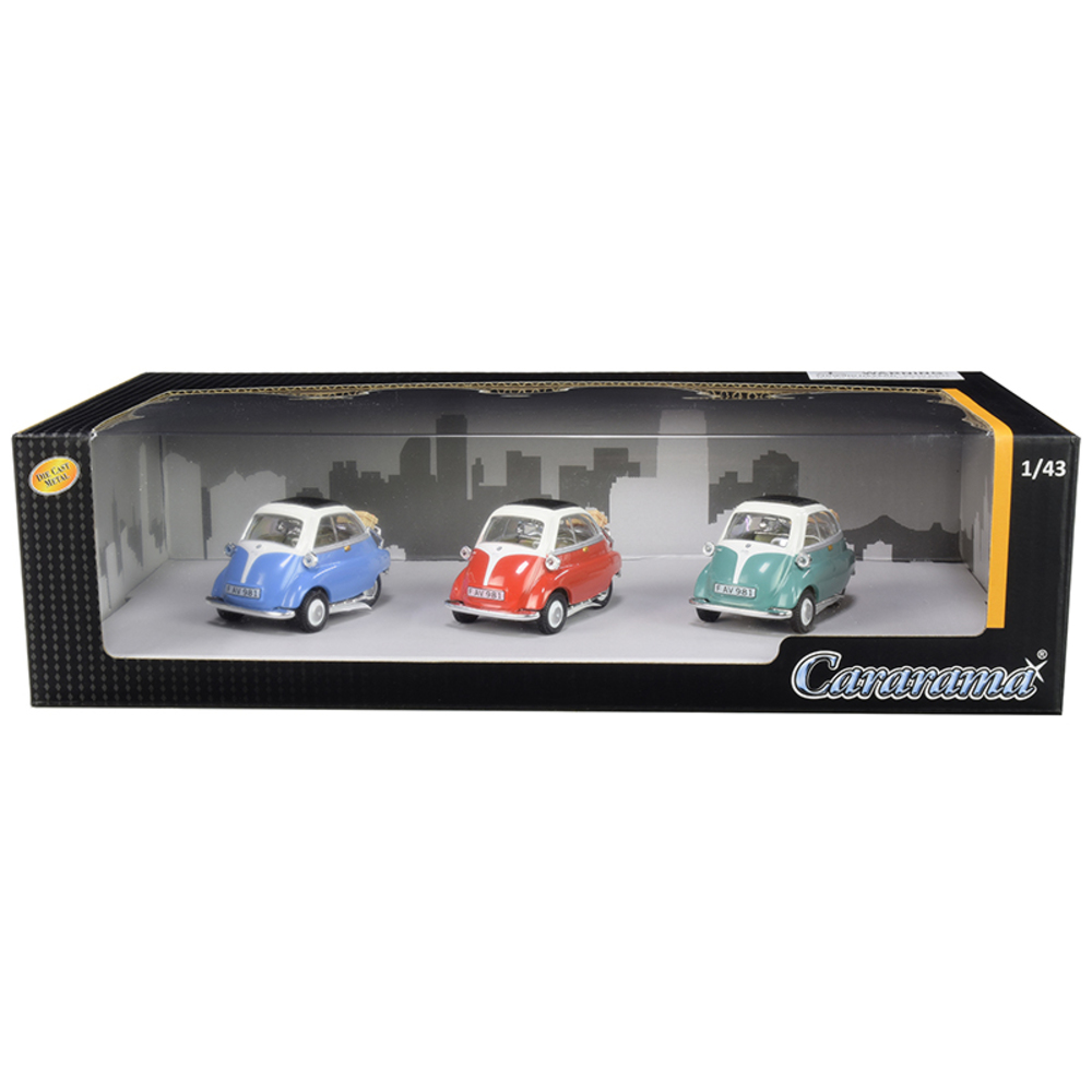 BMW Isetta 3 piece Gift Set 1/43 Diecast Model Cars by Cararama 35317