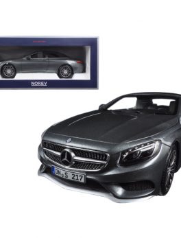 2015 Mercedes S Class Convertible Grey Metallic 1/18 Diecast Model Car by Norev 183484
