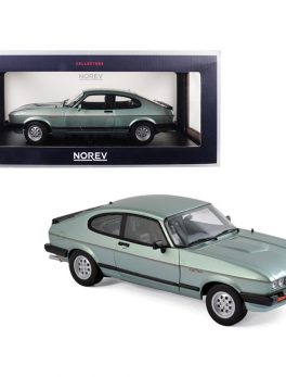 1982 Ford Capri 2.8 Injection Light Green Metallic 1/18 Diecast Model Car by Norev 182719