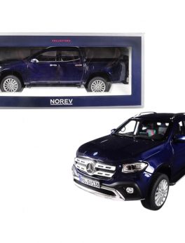 2017 Mercedes Benz X-Class Pickup Truck Dark Blue Metallic 1/18 Diecast Model Car by Norev 183421