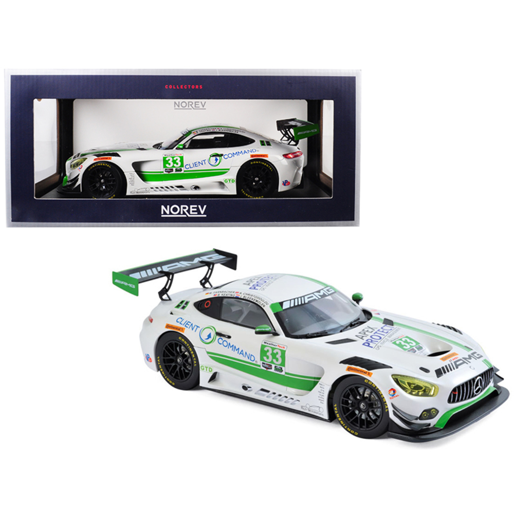 Mercedes AMG GT3 #33 Daytona 2017 Daytona Team Riley 1/18 Diecast Model Car by Norev 183494
