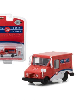 Canada Postal Service (Canada Post) Long Life Postal Mail Delivery Vehicle (LLV) with Mailbox Accessory Hobby Exclusive 1/64 Diecast Model Car by Greenlight 29889