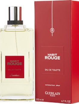 Habit Rouge Edt Spray 6.7 Oz For Men