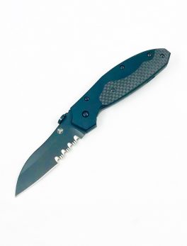 Nemesis Manx Folder 3in Black Satin Combo Bld 7.15in Overall