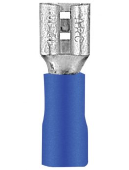 Install Bay BVFD250 Noninsulated Female Quick Disconnects, 100 pk (Blue, 16-14 Gauge, .25)