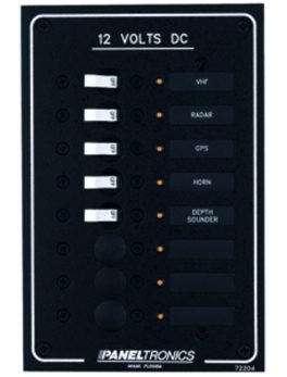 Paneltronics Standard DC 8 Position Breaker Panel w/LEDs