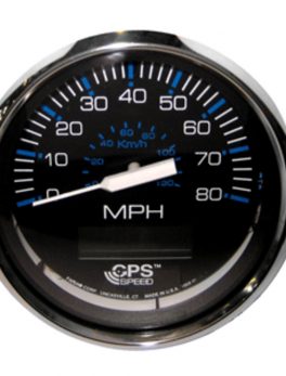Faria Chesapeake Black SS 4" Speedometer - 80MPH (GPS)
