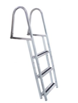 Dock Edge STAND-OFF Aluminum 3-Step Ladder w/Quick Release