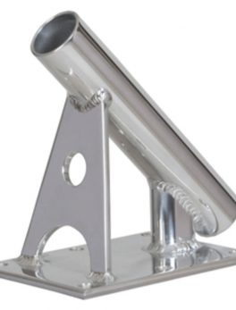 Lee's MX Pro Series Fixed Angle Center Rigger Holder - 45 and #176; - 1.5" ID - Bright Silver