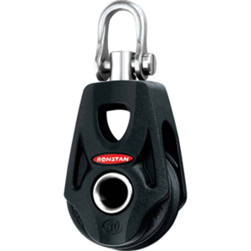 Ronstan Series 30 Ball Bearing Orbit Block and #153; - Single - Becket - Swivel Shackle Head