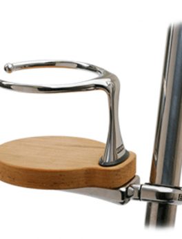 Edson Clamp-On Drink Holder - Single - Teak