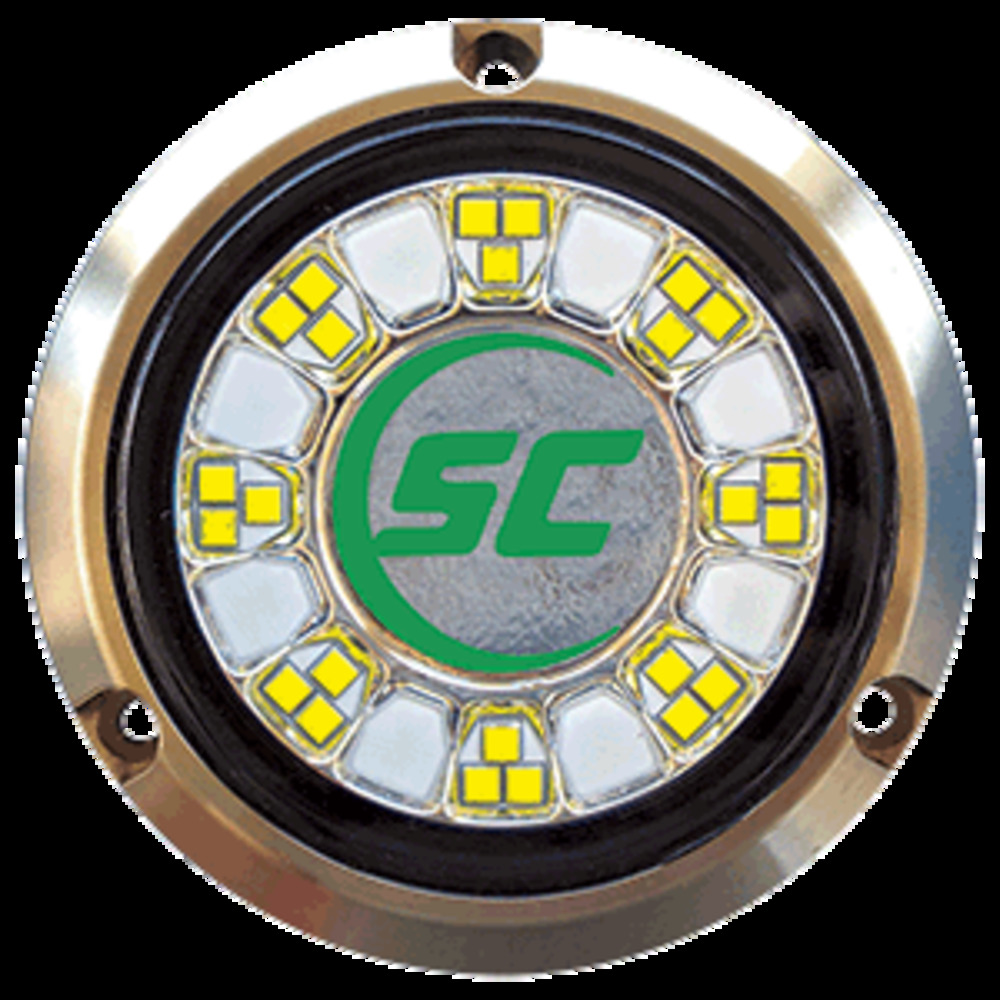 Shadow-Caster SCR-24 Bronze Underwater Light - 24 LEDs - Aqua Green