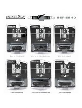 Black Bandit Series 10, 6pc set 1/64 Diecast Model Cars by Greenlight 27750