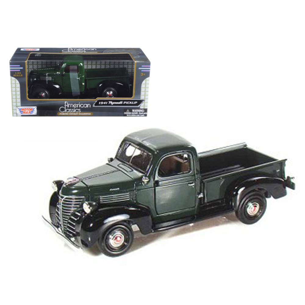 1941 Plymouth Pickup Green 1/24 Diecast Model Car by Motormax 73278grn