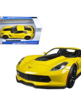 2015 Chevrolet Corvette Stingray C7 Z06 Yellow 1/24 Diecast Model Car by Maisto 31133y