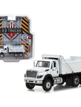 2018 International WorkStar Construction Dump Truck White S.D. Trucks Series 4 1/64 Diecast Model by Greenlight 45040A