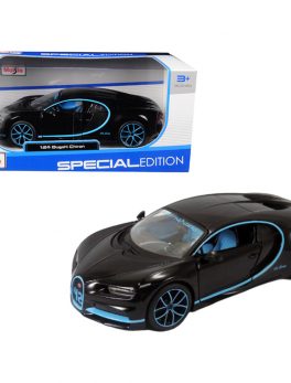 Bugatti Chiron 42 Black Limited Edition 1/24 Diecast Model Car by Maisto 31514BK
